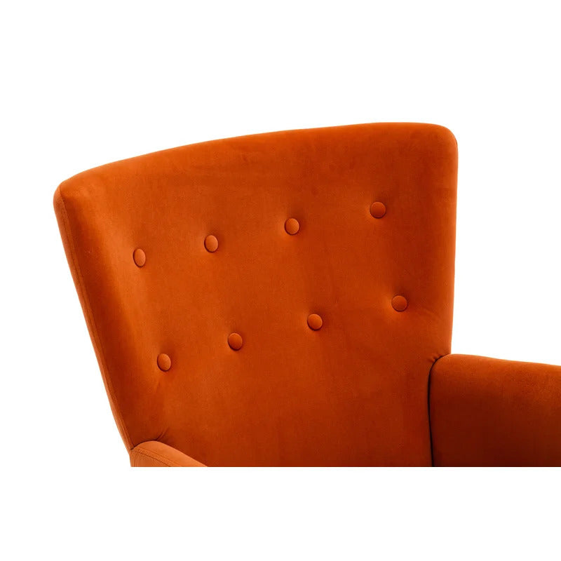 Rocking Chair: Buttoned Back Rocking Chair