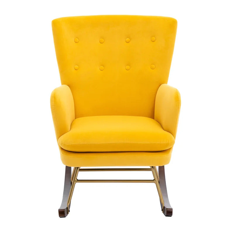 Rocking Chair: Buttoned Back Rocking Chair