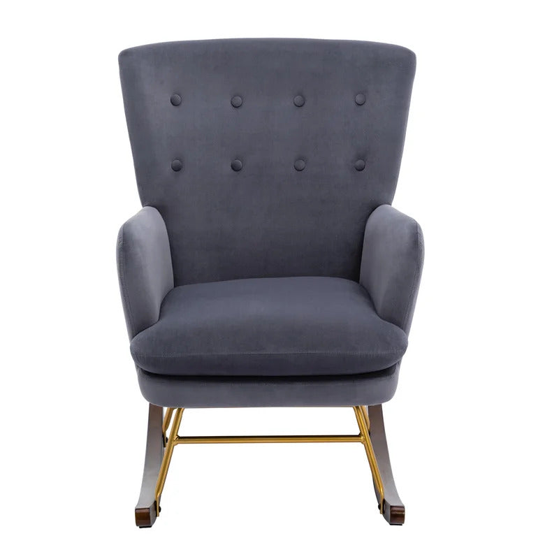 Rocking Chair: Buttoned Back Rocking Chair