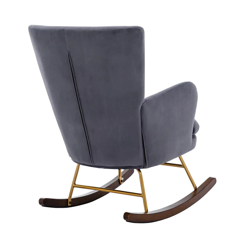 Rocking Chair: Buttoned Back Rocking Chair