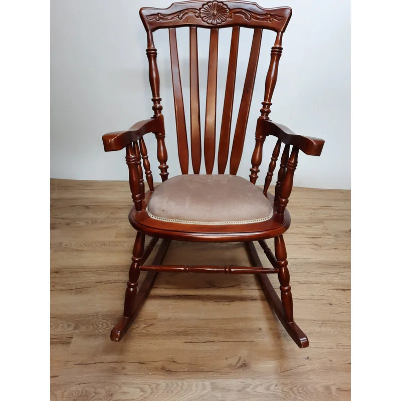 Rocking Chair: Cherry Finished Antique Chair