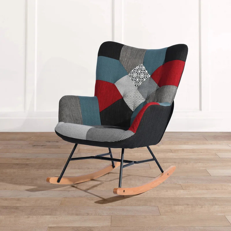 Rocking Chair: Designer Fabric Rocking Chair