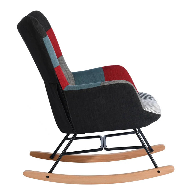 Rocking Chair: Designer Fabric Rocking Chair
