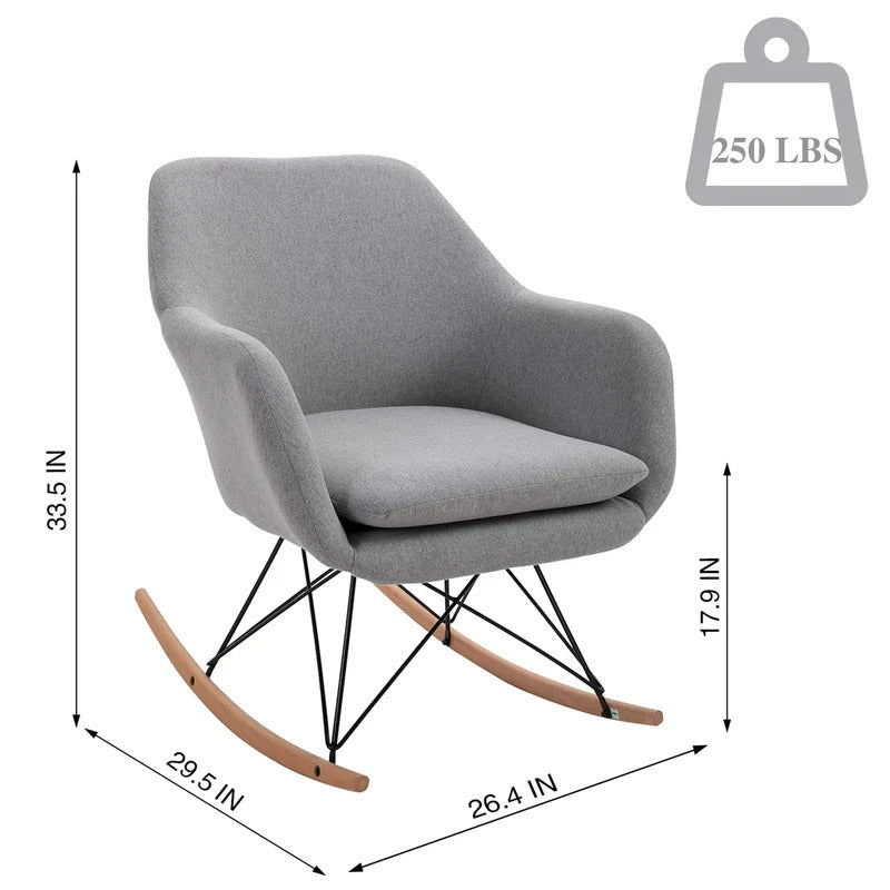 Rocking Chair: Modern Fabric Rocking Chair