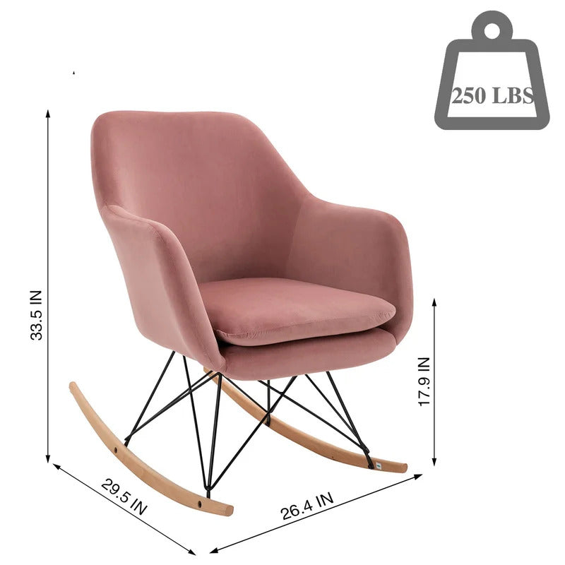 Rocking Chair: Modern Fabric Rocking Chair