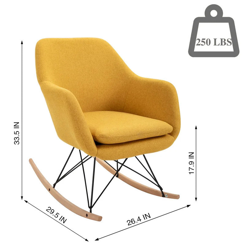 Rocking Chair: Modern Fabric Rocking Chair