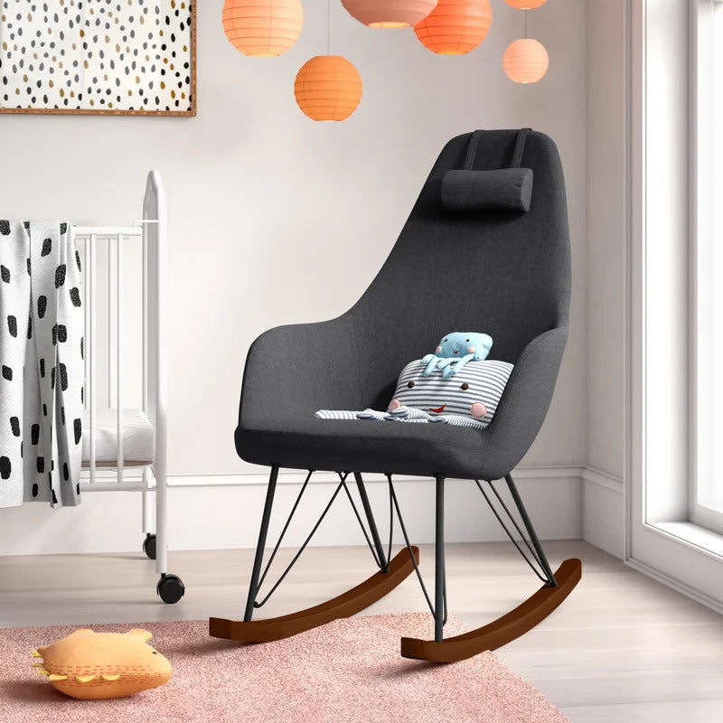 Rocking Chair: Modern fabric Rocking Chair