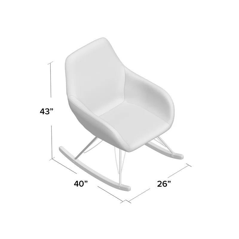 Rocking Chair: Modern fabric Rocking Chair