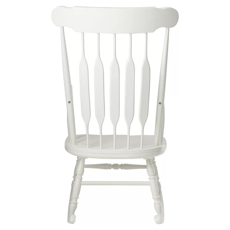 Rocking Chair: Solid Rubber Wood Rocking Chair