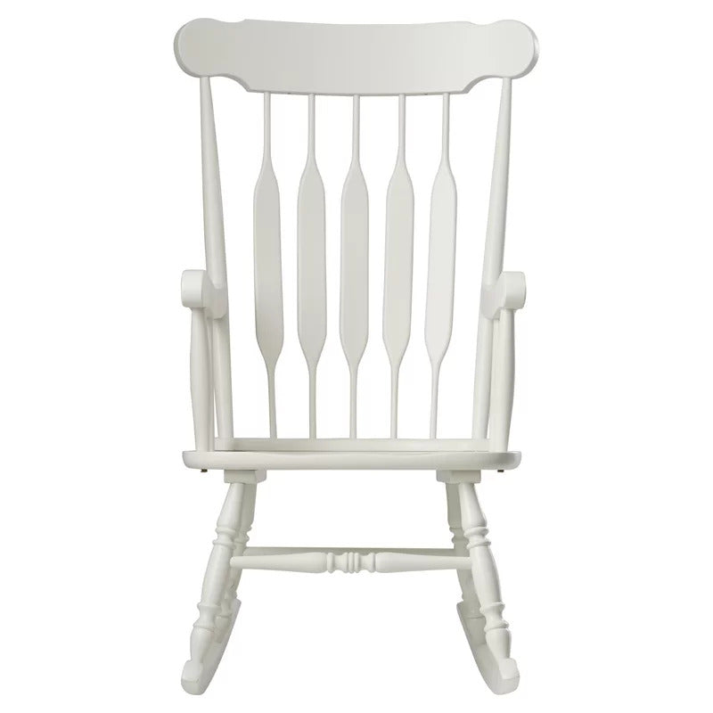Rocking Chair: Solid Rubber Wood Rocking Chair