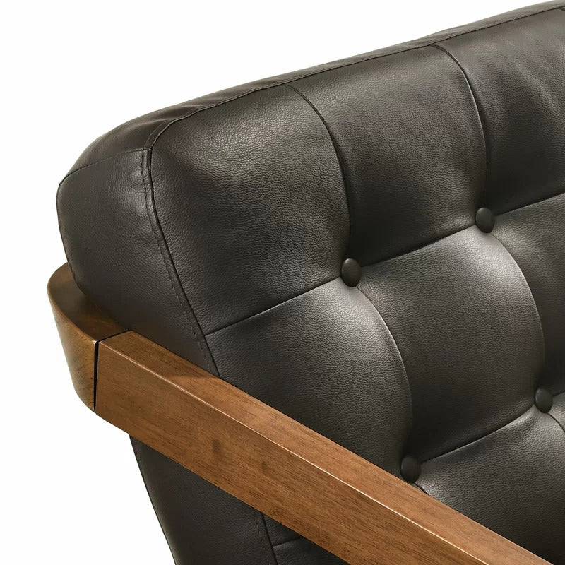 Rocking Chair: Tufted Buttoned Rocking Chair