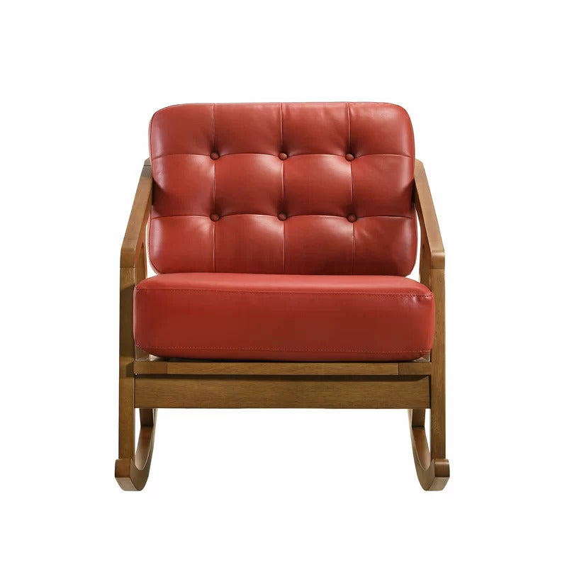 Rocking Chair: Tufted Buttoned Rocking Chair