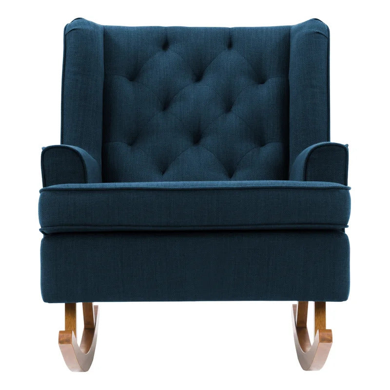 Rocking Chair: Tufted Designed Rocking Chair
