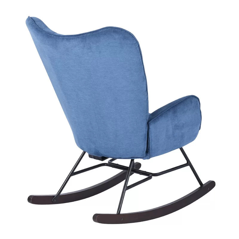 Rocking Chair: Velvet Fabric Rocking Chair