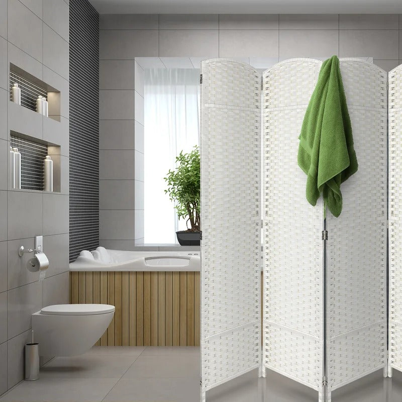 Room Dividers: 126'' W x 72'' H 8 - Panel Solid Wood Folding Room Divider