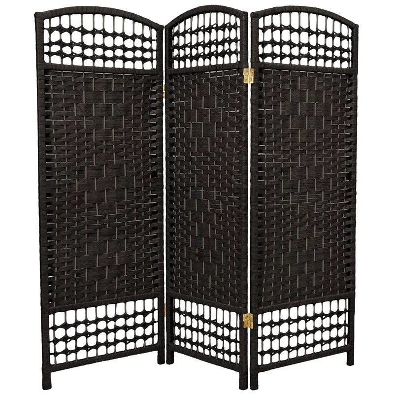 Room Dividers 47.25'' H Solid Wood Folding Room Divider
