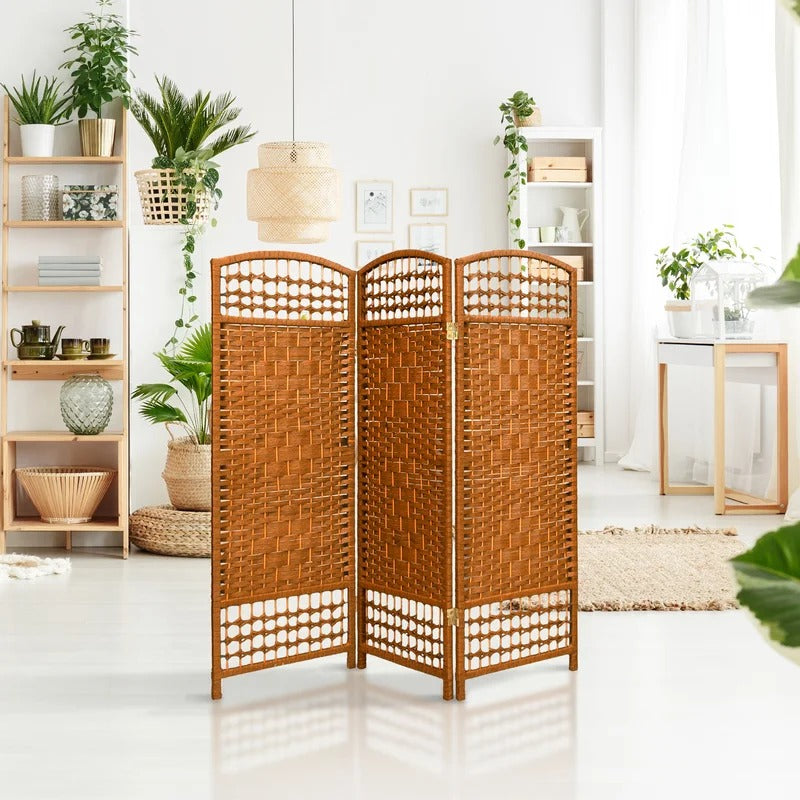 Room Dividers 47.25'' H Solid Wood Folding Room Divider