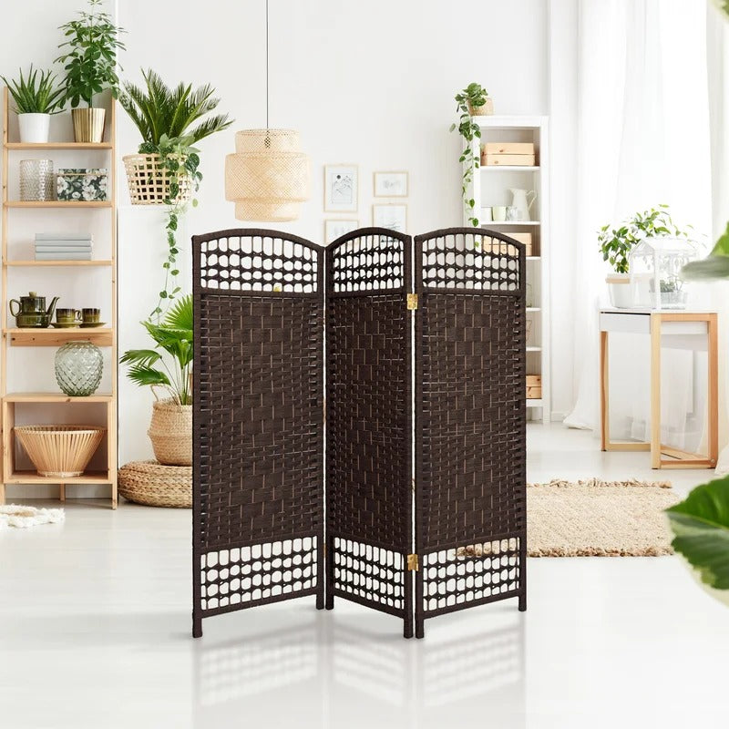 Room Dividers 47.25'' H Solid Wood Folding Room Divider