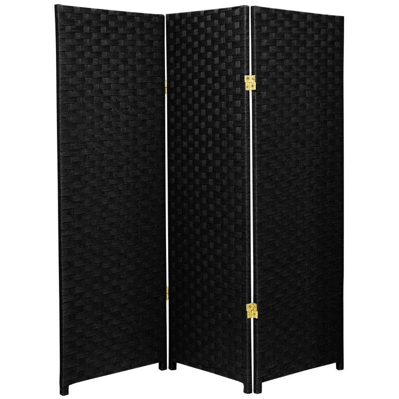 Room Dividers: 48'' W x 48'' H 3 - Panel Solid Wood Folding Room Divider