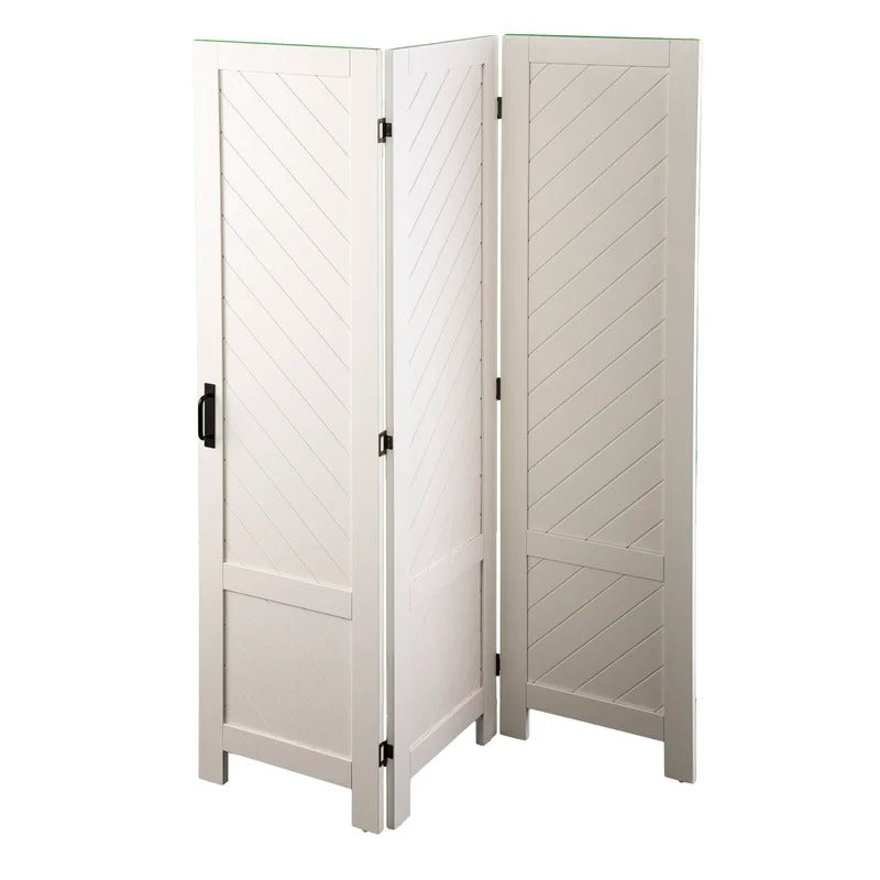Room Dividers: 50.5'' W x 67.25'' H 3 - Panel Folding Room Divider