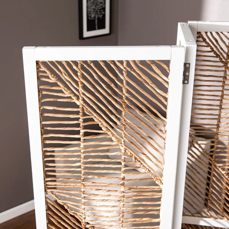 Room Dividers: 53'' W x 69'' H 3 - Panel Solid Wood Folding Room Divider