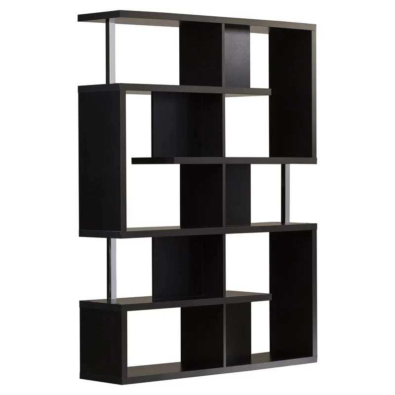 Room Dividers: 63.25'' H x 47.25'' W Geometric Bookcase