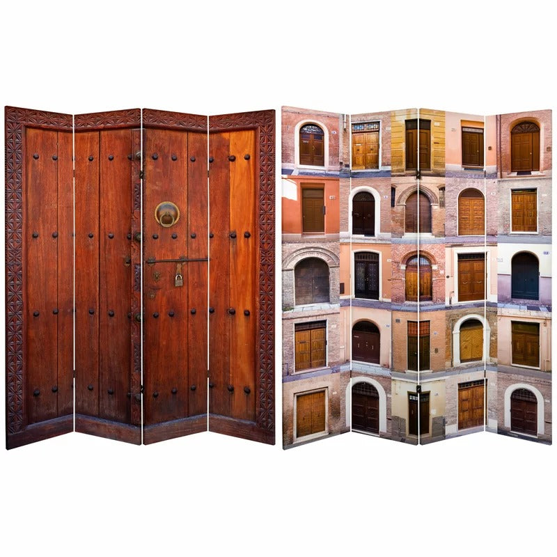 Room Dividers: 63'' W x 70.87'' H 4 - Panel Folding Room Divider