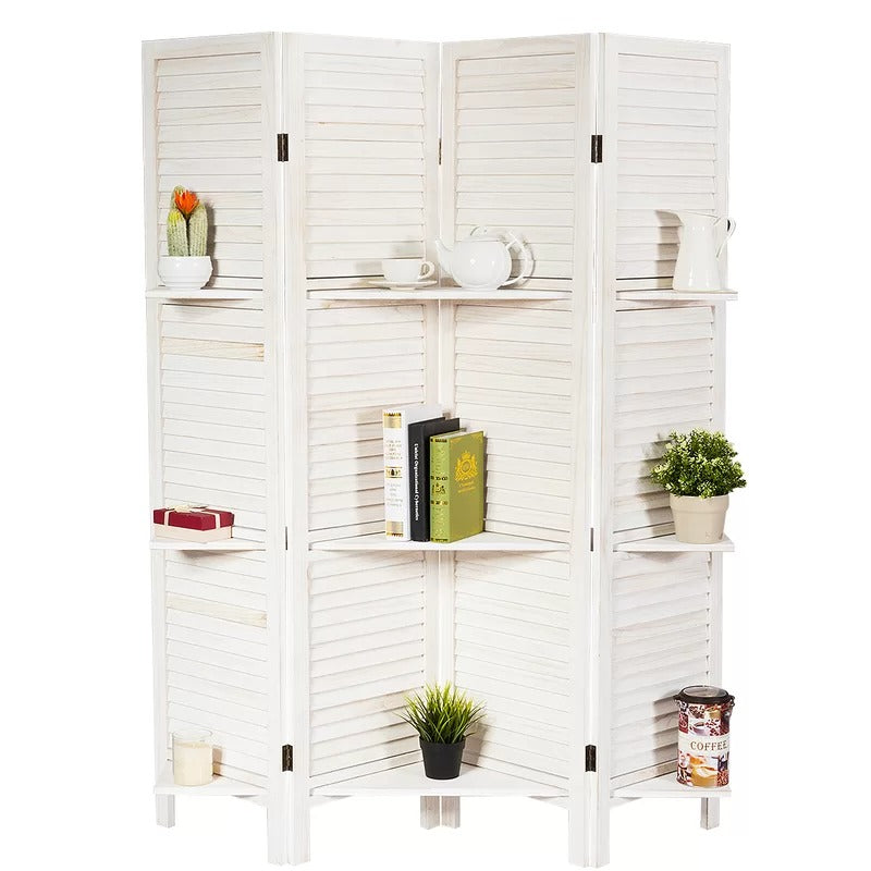 Room Dividers: 64'' W x 67'' H 4 - Panel Folding Room Divider