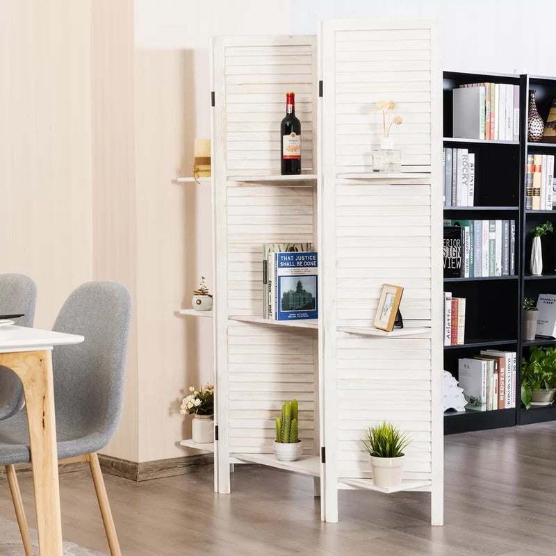 Room Dividers: 64'' W x 67'' H 4 - Panel Folding Room Divider