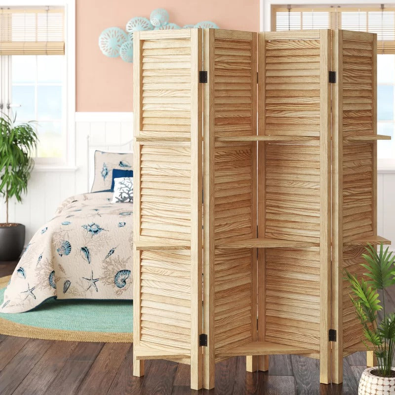 Room Dividers: 64'' W x 67'' H 4 - Panel Folding Room Divider