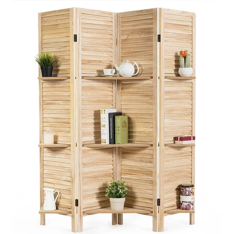 Room Dividers: 64'' W x 67'' H 4 - Panel Folding Room Divider