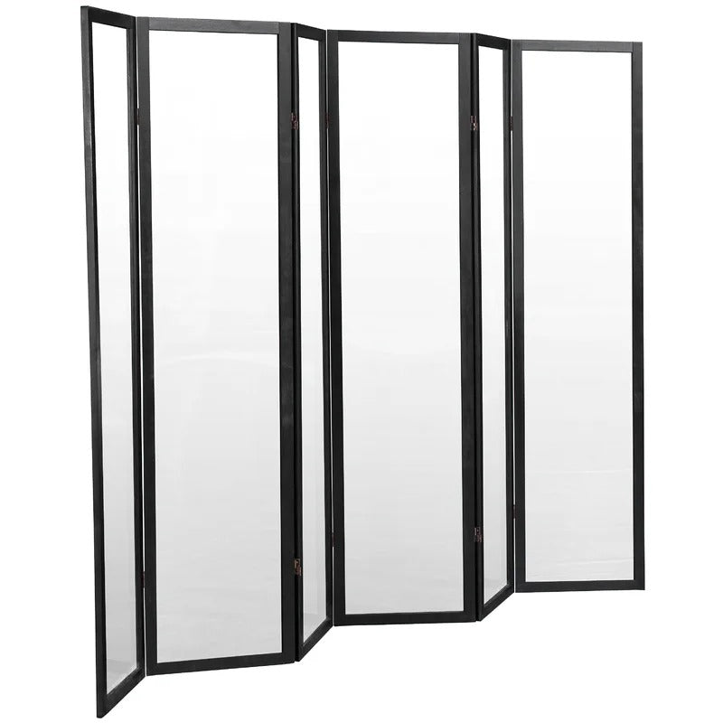 Room Dividers: 72'' H Solid Wood Folding Room Divider