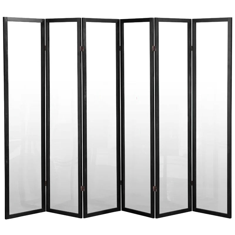 Room Dividers: 72'' H Solid Wood Folding Room Divider