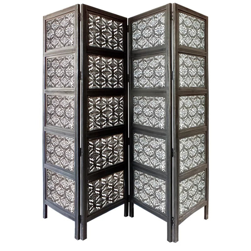 Room Dividers: 80'' W x 47'' H 4 - Panel Folding Room Divider