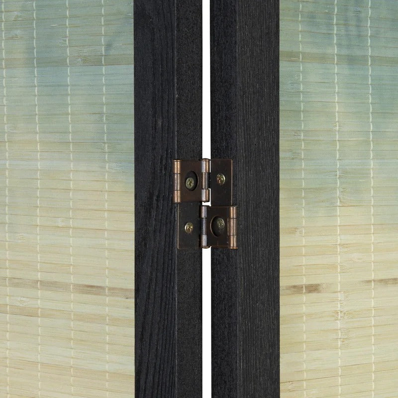 Room Dividers 94.5'' W x 69'' H 6 - Panel Solid Wood Folding Room Divider