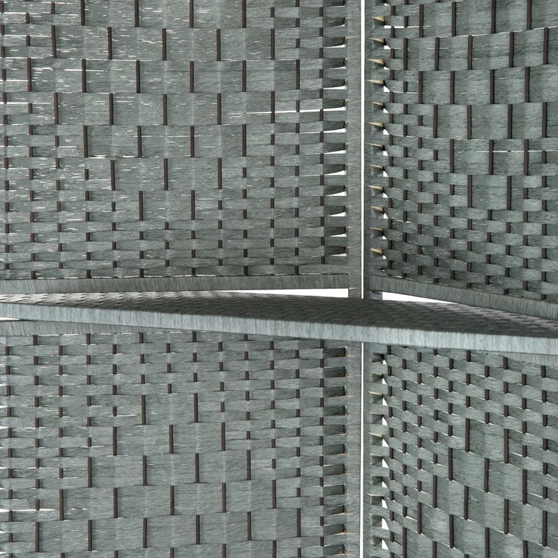 Room Dividers Modern Grey 4-Panel Room Divider