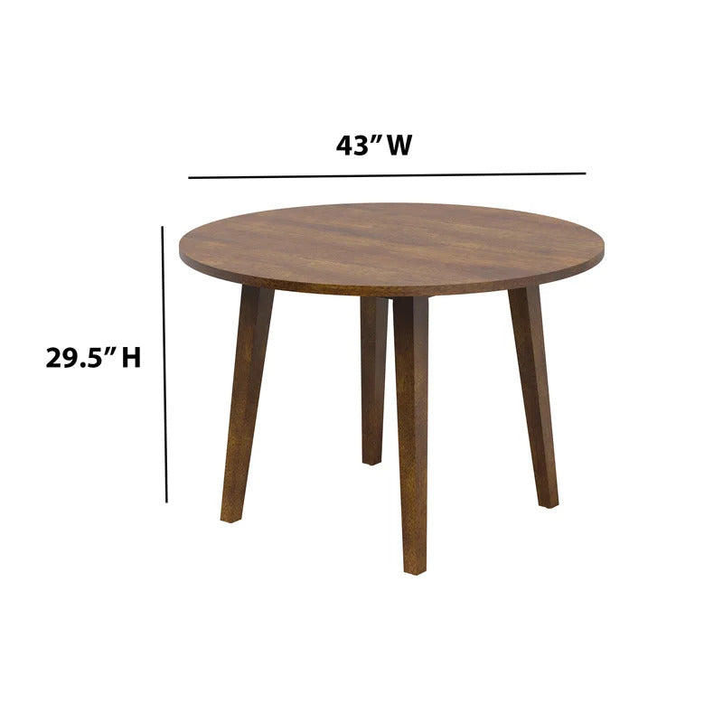 Round Dining Table: 43'' Dining Table