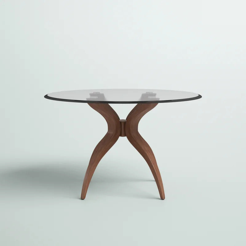 Round Dining Table: 44'' Solid Wood Dining Table