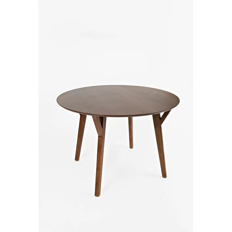 Round Dining Table: 44'' Solid Wood Dining Table