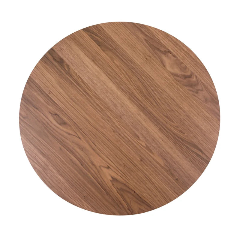 Round Dining Table: 47'' Solid Wood Pedestal Dining Table