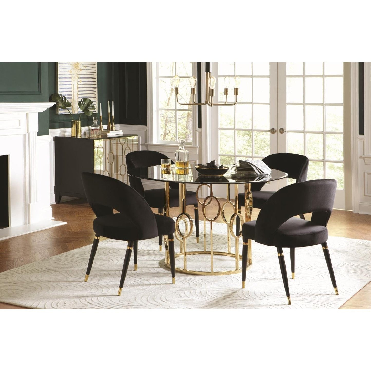Round Dining Table 50'' Pedestal Dining Table