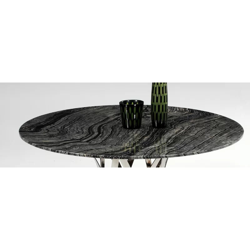 Round Dining Table: 53.15'' Pedestal Dining Table