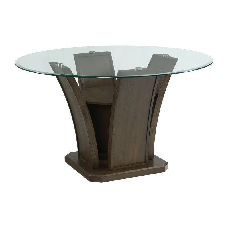 Round Dining Table: 54'' Pedestal Dining Table