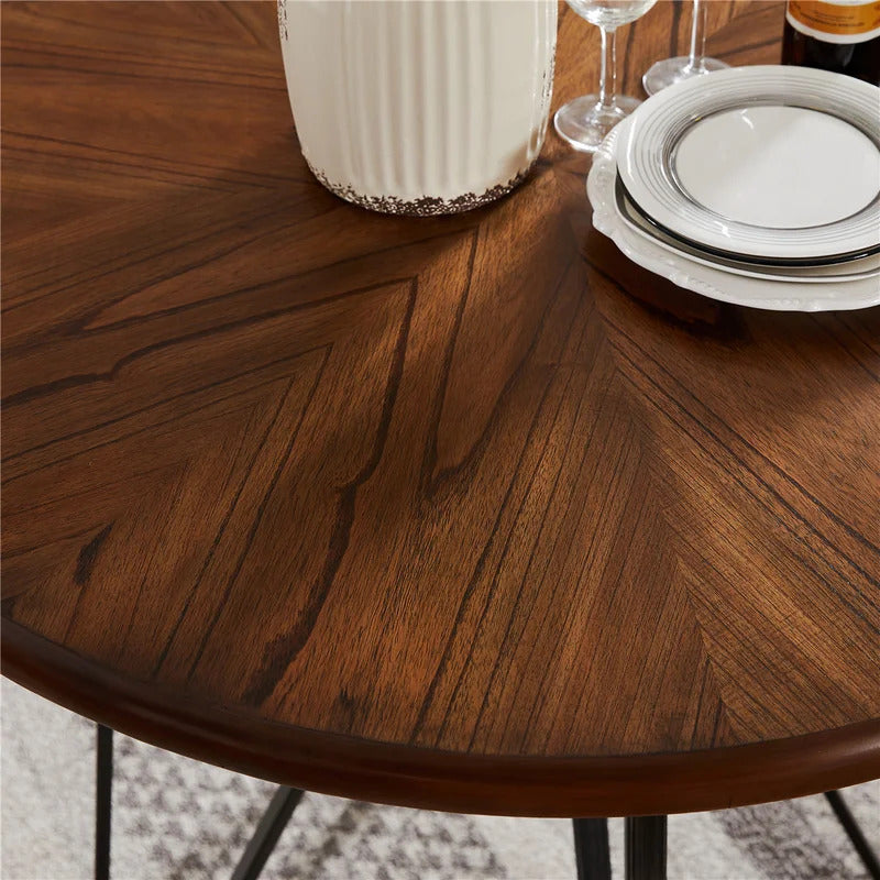 Round Dining Table: Iron Dining Table