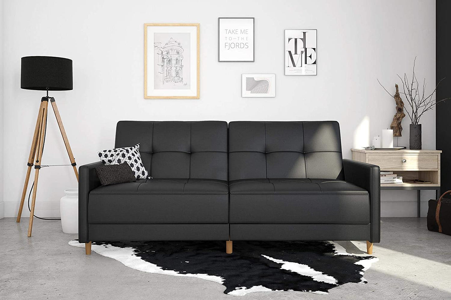 SOFA CUM BED Sofa Bed Couch with Mid Century Modern Design