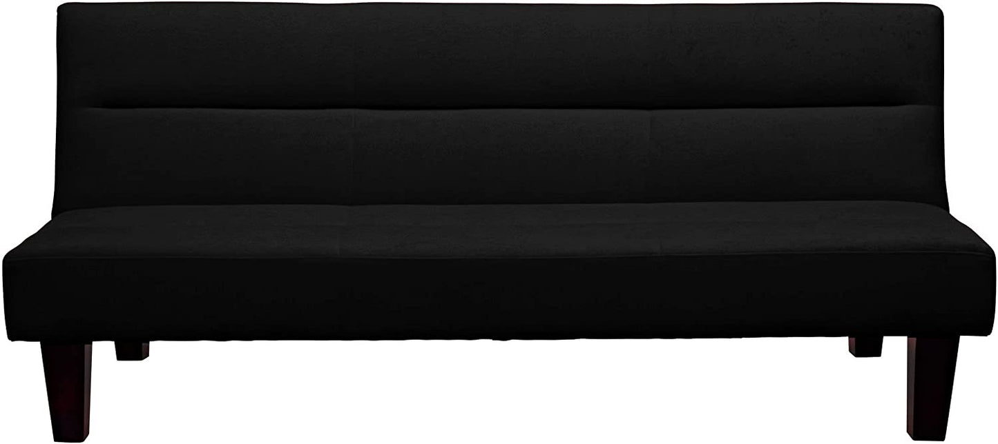 SOFA CUM BED sofa sleeper with microfiber cover Black