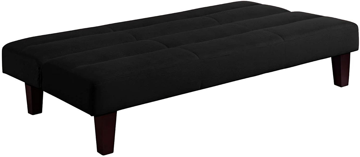 SOFA CUM BED sofa sleeper with microfiber cover Black