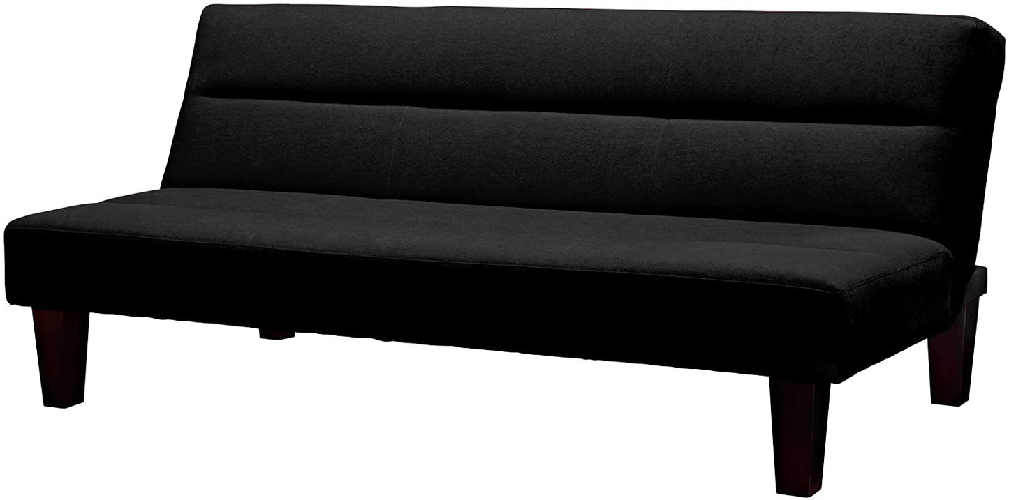 SOFA CUM BED sofa sleeper with microfiber cover Black