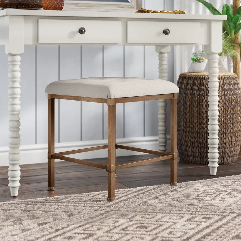 Seating Stool: Backless Vanity Stool