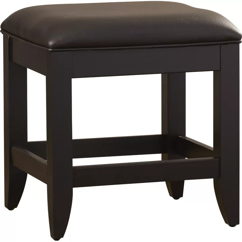 Seating Stool: Black Vanity Stool